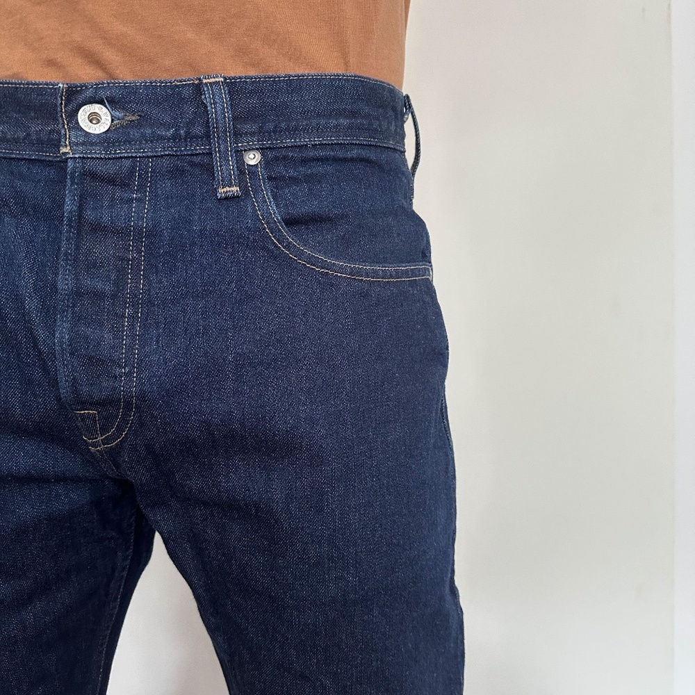J. Crew Wallace & Barnes Slim Fit Indigo Denim Jean / Rinse Wash / 32x34 - Picture 2 of 16